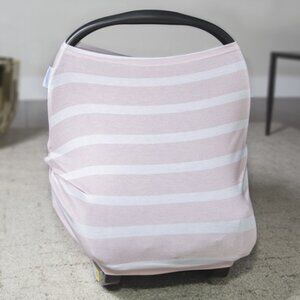 Canopy Couture Pink & White Stripe Carseat and Nursing Cover